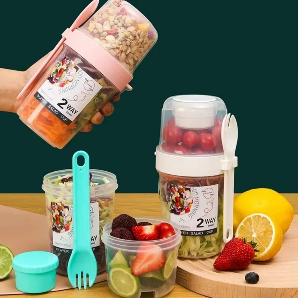 Meal Preparation - Draagbare Salade Cup Ontbijt Cup Voedsel