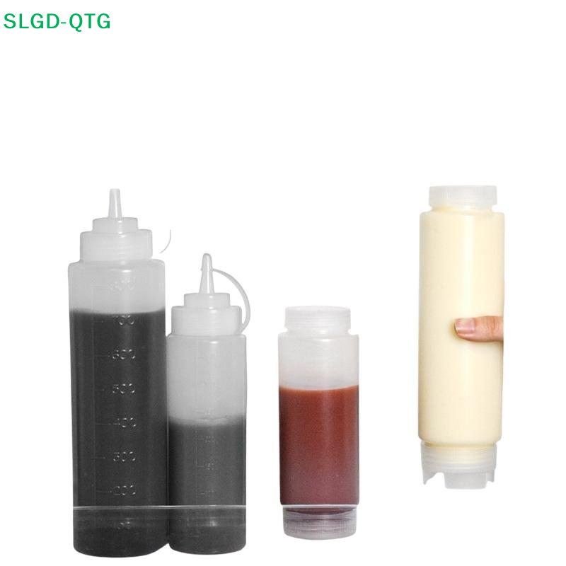 Sauce Squeeze Bottle - NIEUWE Plastic Omgekeerde Dubbele Mond Sausflessen