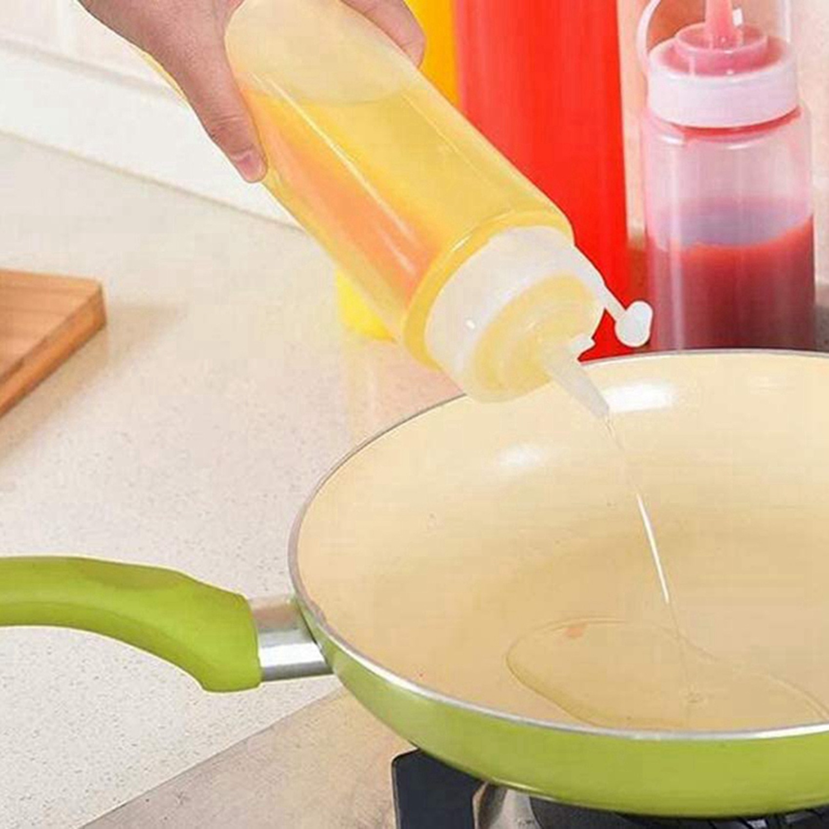 Sauce Squeeze Bottle - ABGE-24 Verpakking met 8 oz knijpflesjes