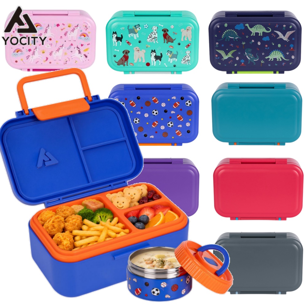 Meal Preparation - Bento lunchbox met 13oz roestvrijstalen geïsoleerde