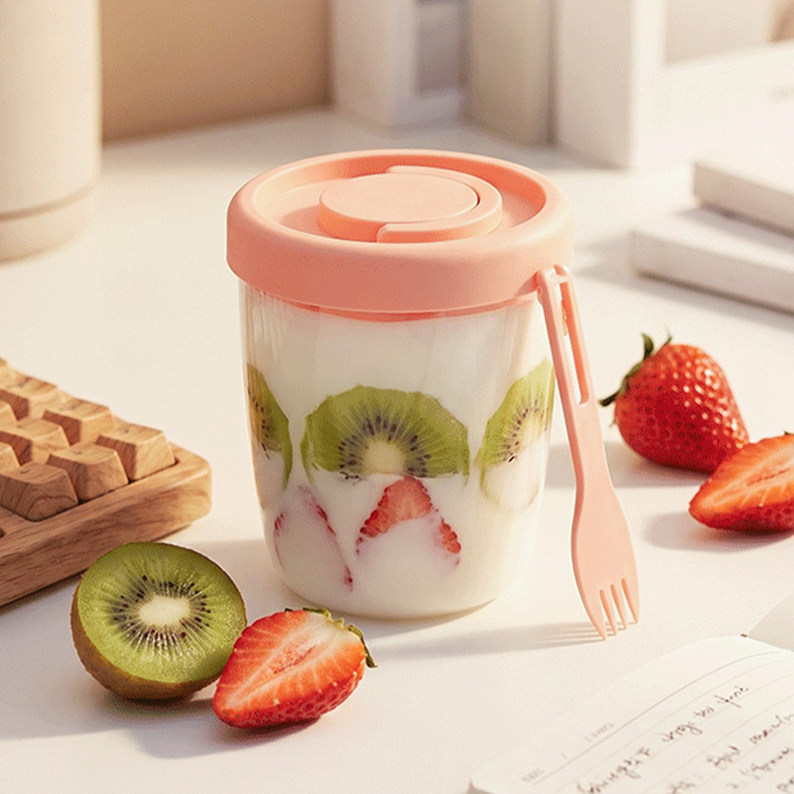 Meal Preparation - Yoghurtbekers met deksels Dubbelwandige saladebeker Draagbare