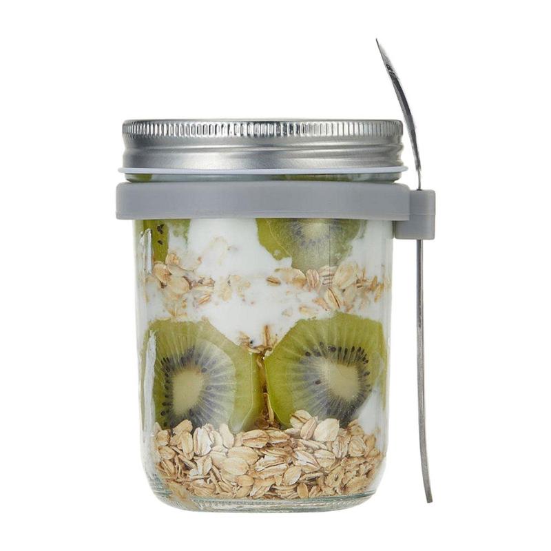 Overnight Oat Jar - 600ml Grote Capaciteit Overnight Haver Containers