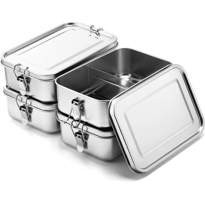 Meal Prep Bowl - 304 roestvrij staal 1200/2400 ml lunchbox