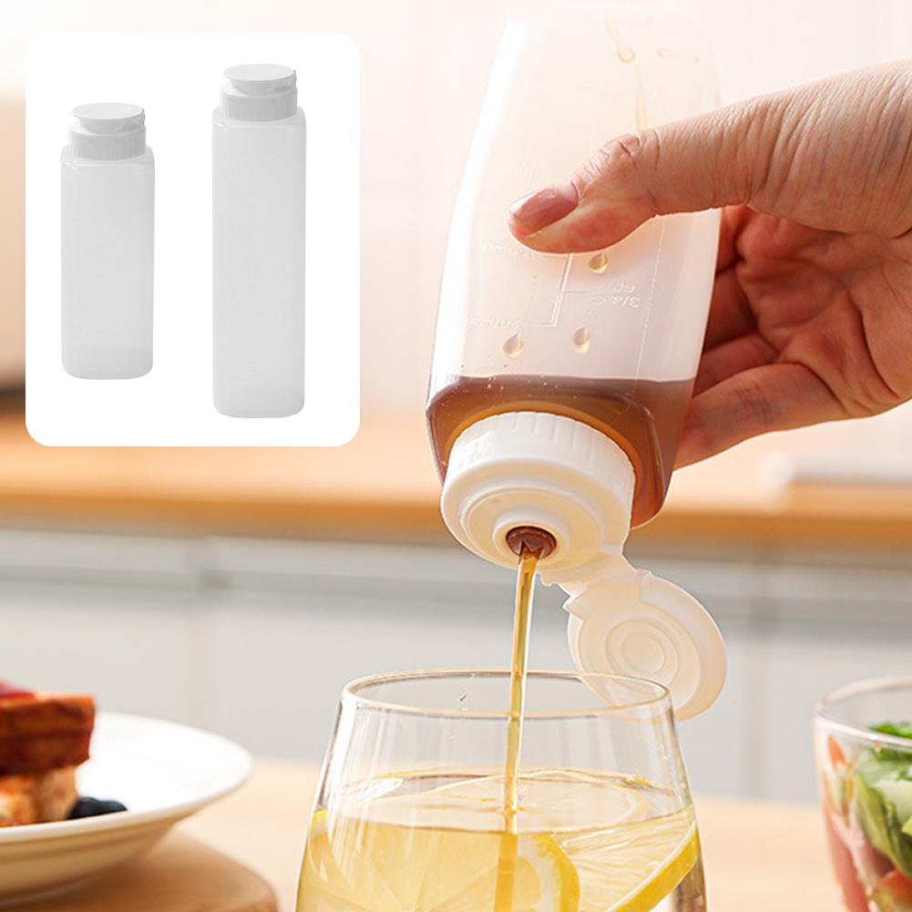 Sauce Squeeze Bottle - 200/300 Ml Kruiderij Knijpfles Visuele Schaal