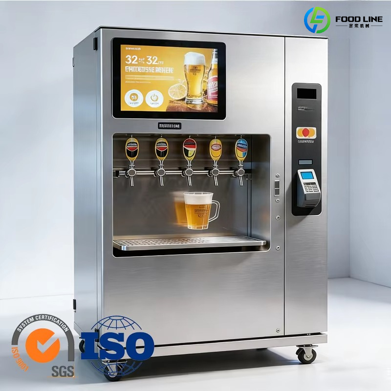 Meal Prep Vending Machine - Zelfbedieningsautomaat voor metaalbier, SDK, cloudgebaseerd beheer,