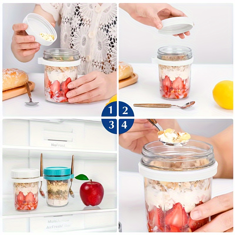 1 st/2 stks Glazen Havermout B - Overnight Oat Jar recensie en prijs