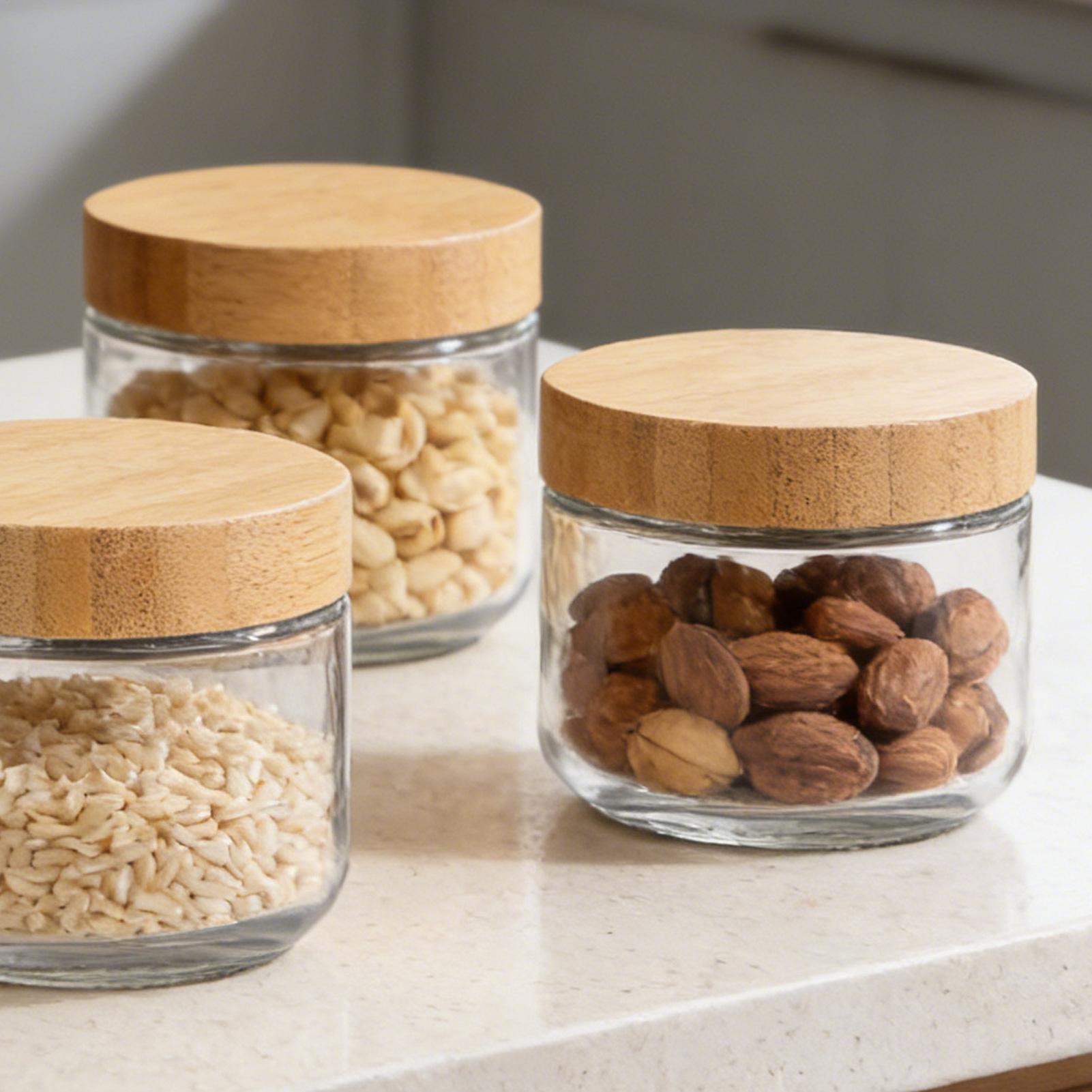 4 glazen potten met luchtdicht - Overnight Oat Jar recensie en prijs