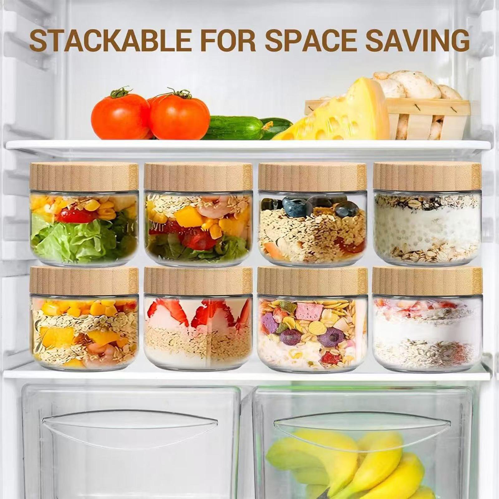 4 glazen potten met luchtdicht - Overnight Oat Jar recensie en prijs