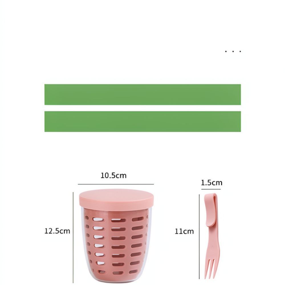 Draagbare saladebeker met vork - Meal Prep Bowl recensie en prijs