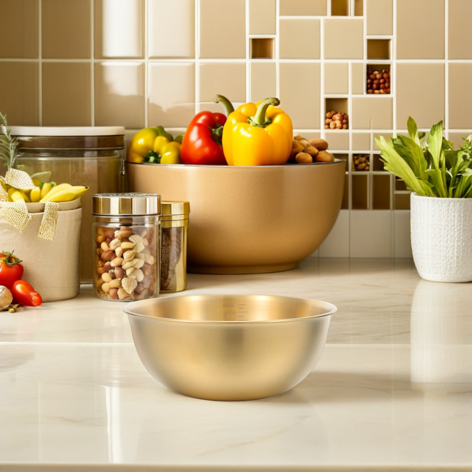 Roestvrijstalen mengkom met ma - Meal Prep Bowl recensie en prijs