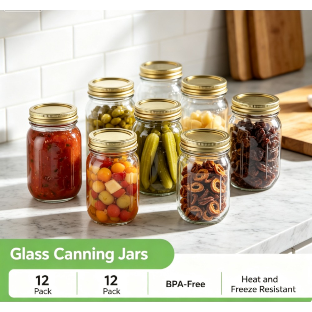 Mainstays 16oz Mason Jars, sta - Meal Preparation recensie en prijs