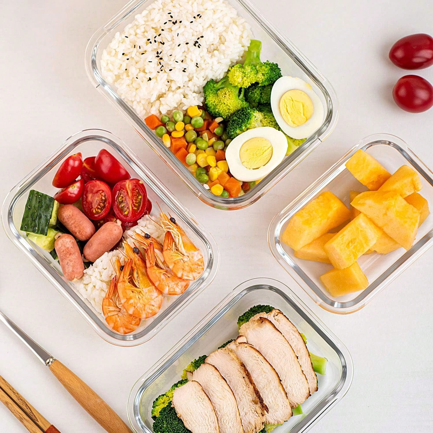 10-delige glazen voorraaddozen - Meal Preparation recensie en prijs
