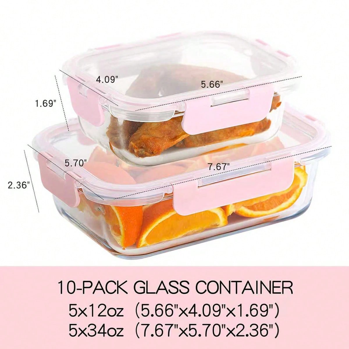 10-delige glazen voorraaddozen - Meal Preparation recensie en prijs