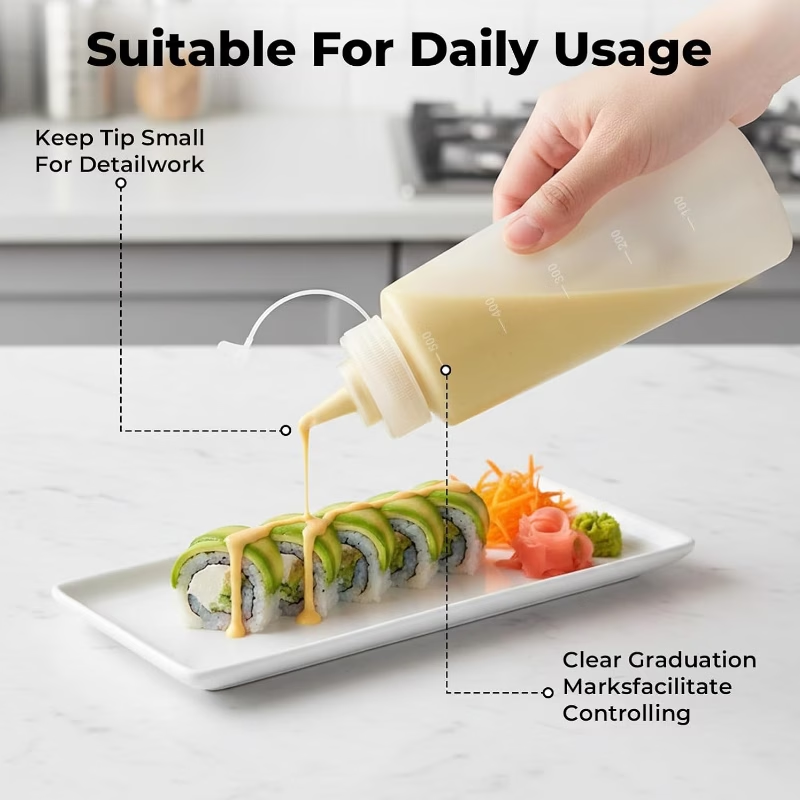 500 ML Plastic fles met puntig - Sauce Squeeze Bottle recensie en prijs