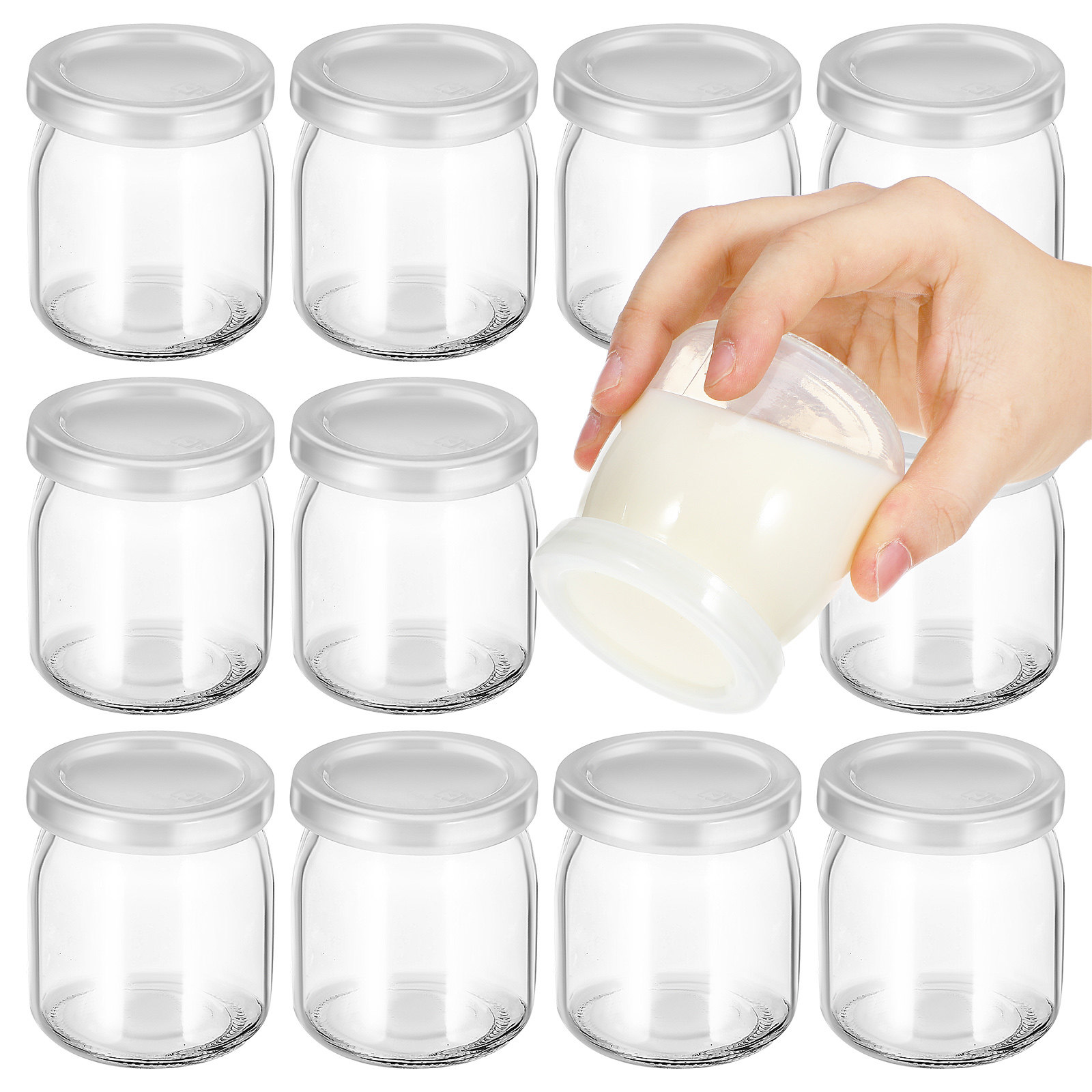 12 stuks hittebestendige glaze - Overnight Oat Jar recensie en prijs
