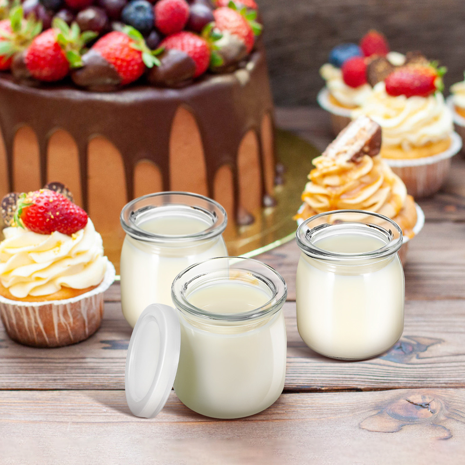 12 stuks hittebestendige glaze - Overnight Oat Jar recensie en prijs