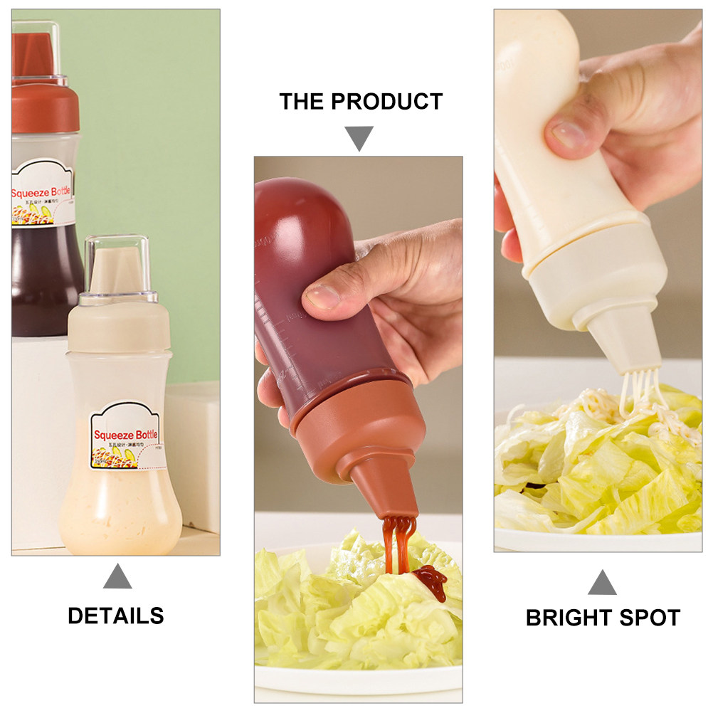 3 stuks transparante knijpfles - Sauce Squeeze Bottle recensie en prijs