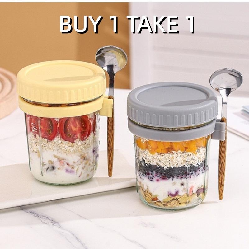 1/2 Stuks 350 Ml Herbruikbare  - Overnight Oat Jar recensie en prijs