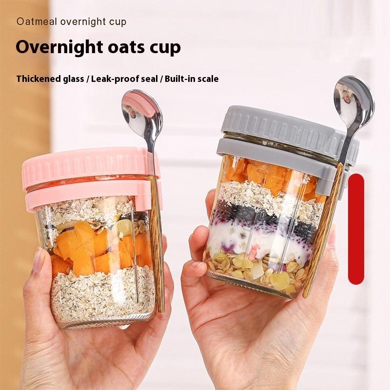 1/2 Stuks 350 Ml Herbruikbare  - Overnight Oat Jar recensie en prijs