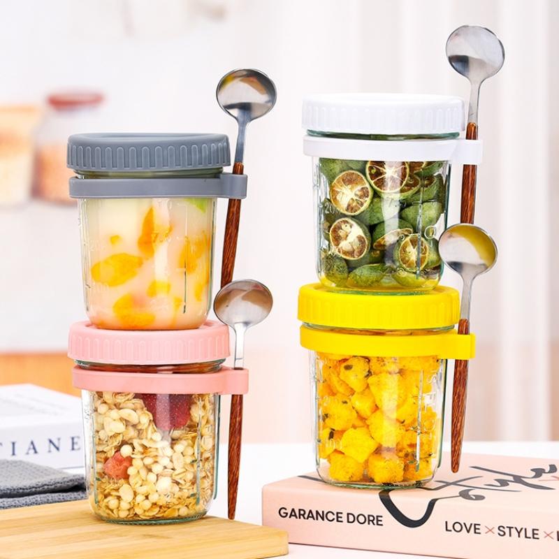 1/2 Stuks 350 Ml Herbruikbare  - Overnight Oat Jar recensie en prijs